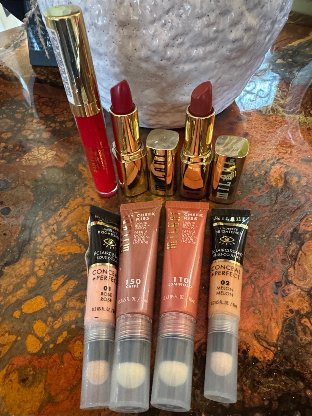 Lot of Milani 7 Full Sizes Makeup Set -